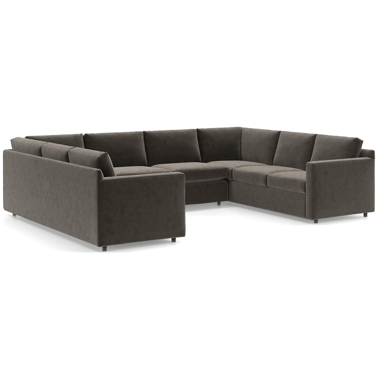 Barrett II 3-Piece U Sectional Sofa + Reviews | Crate & Barrel | Crate & Barrel