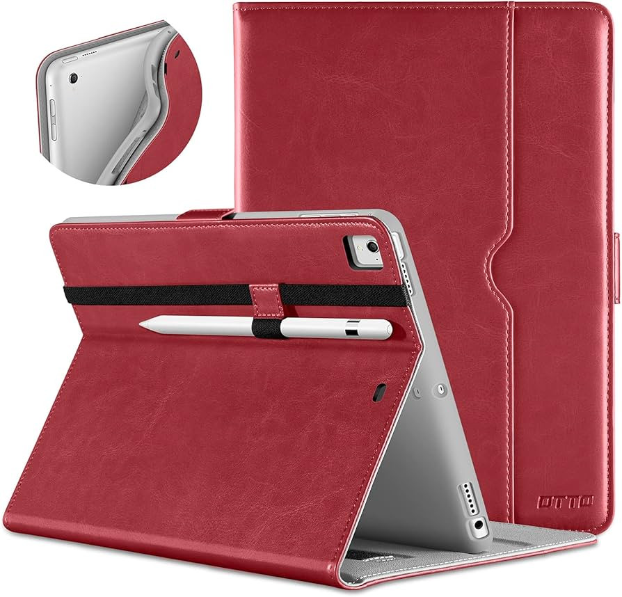 DTTO for iPad 9.7 Inch 5th/6th Generation 2018/2017 Case with Apple Pencil Holder, Premium Leathe... | Amazon (US)