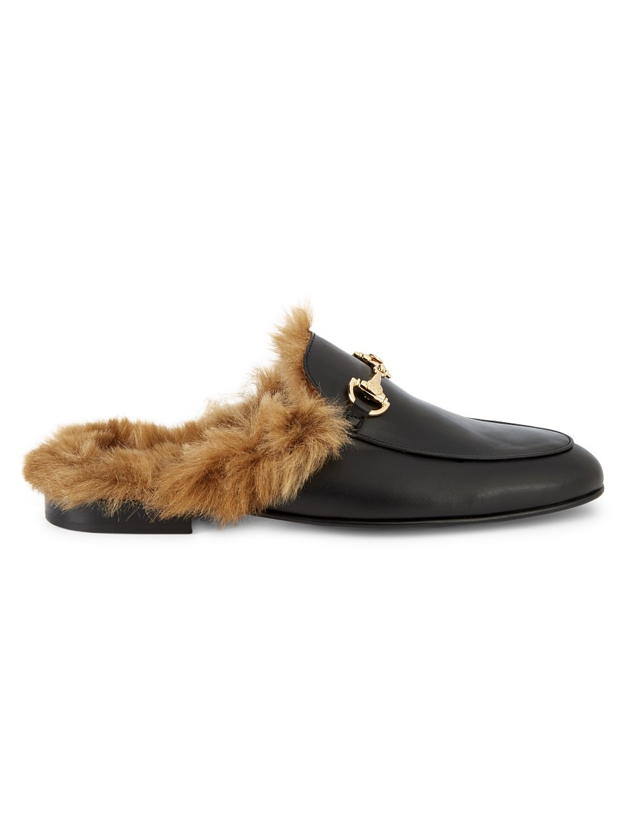 Roberto Cavalli Men's Leather & Faux Fur Loafers - Black - Size 13 | Saks Fifth Avenue OFF 5TH