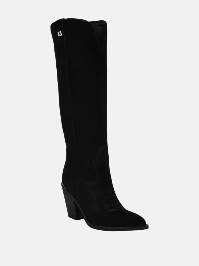 Sashan Suede Knee-High Boots | Guess US | Guess (US)
