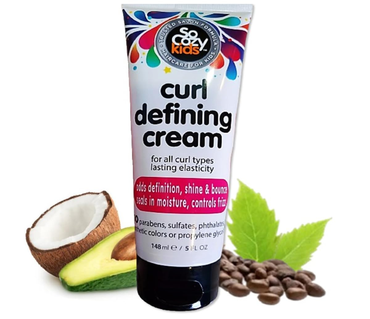 So Cozy Curl Defining Cream (5 Fl Oz) Kids Curl Cream for Curly Hair, Adds Definition, Shine & Bo... | Amazon (US)