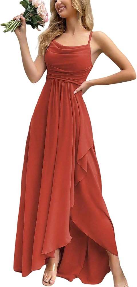 Women's 2026 Spring Formal Evening Gown Elegant Long Prom Dress Wedding Guest Party Cocktail Brid... | Amazon (US)