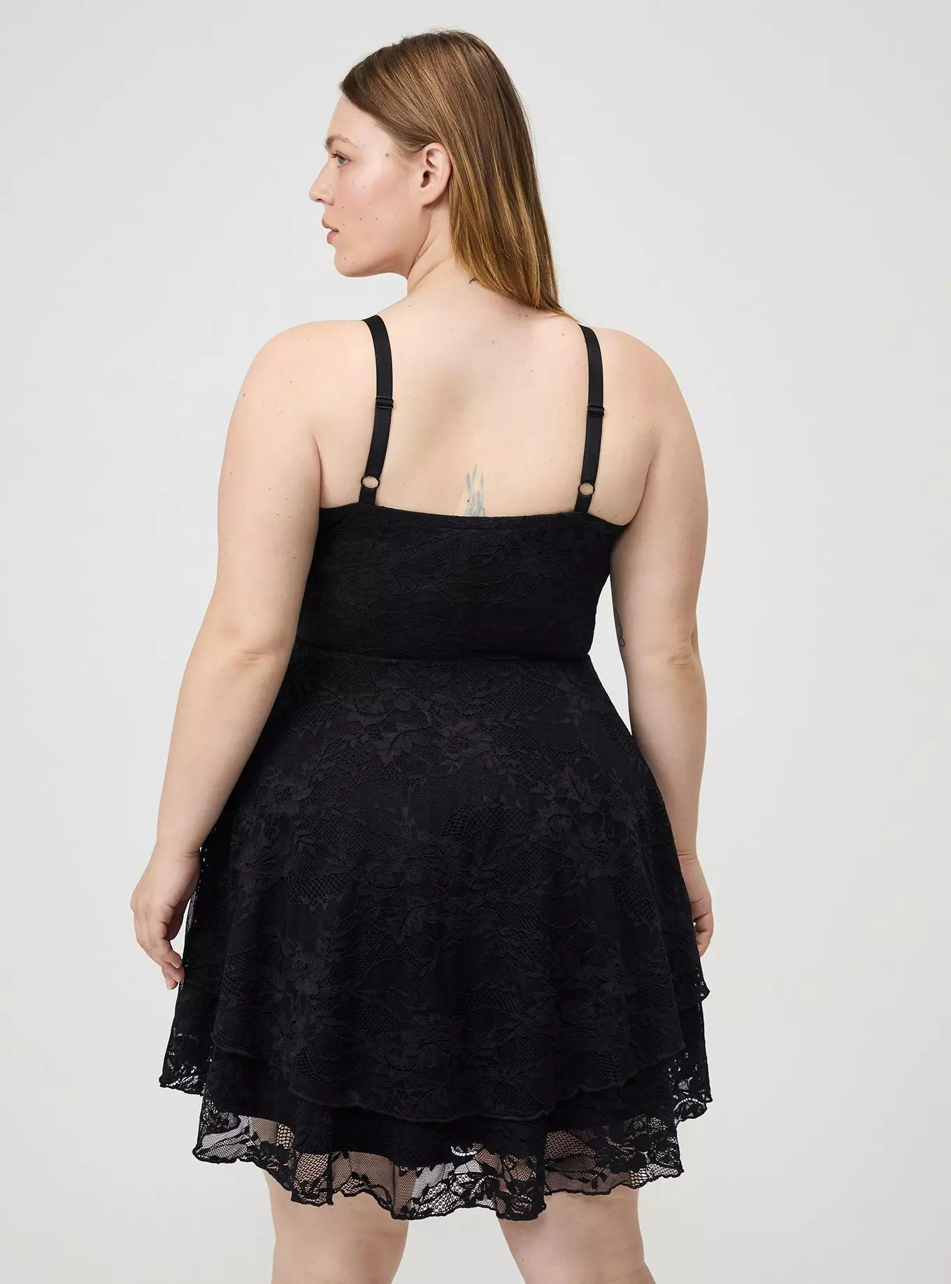 Lace Corset Tiered Mini Dress | Torrid (US & Canada)