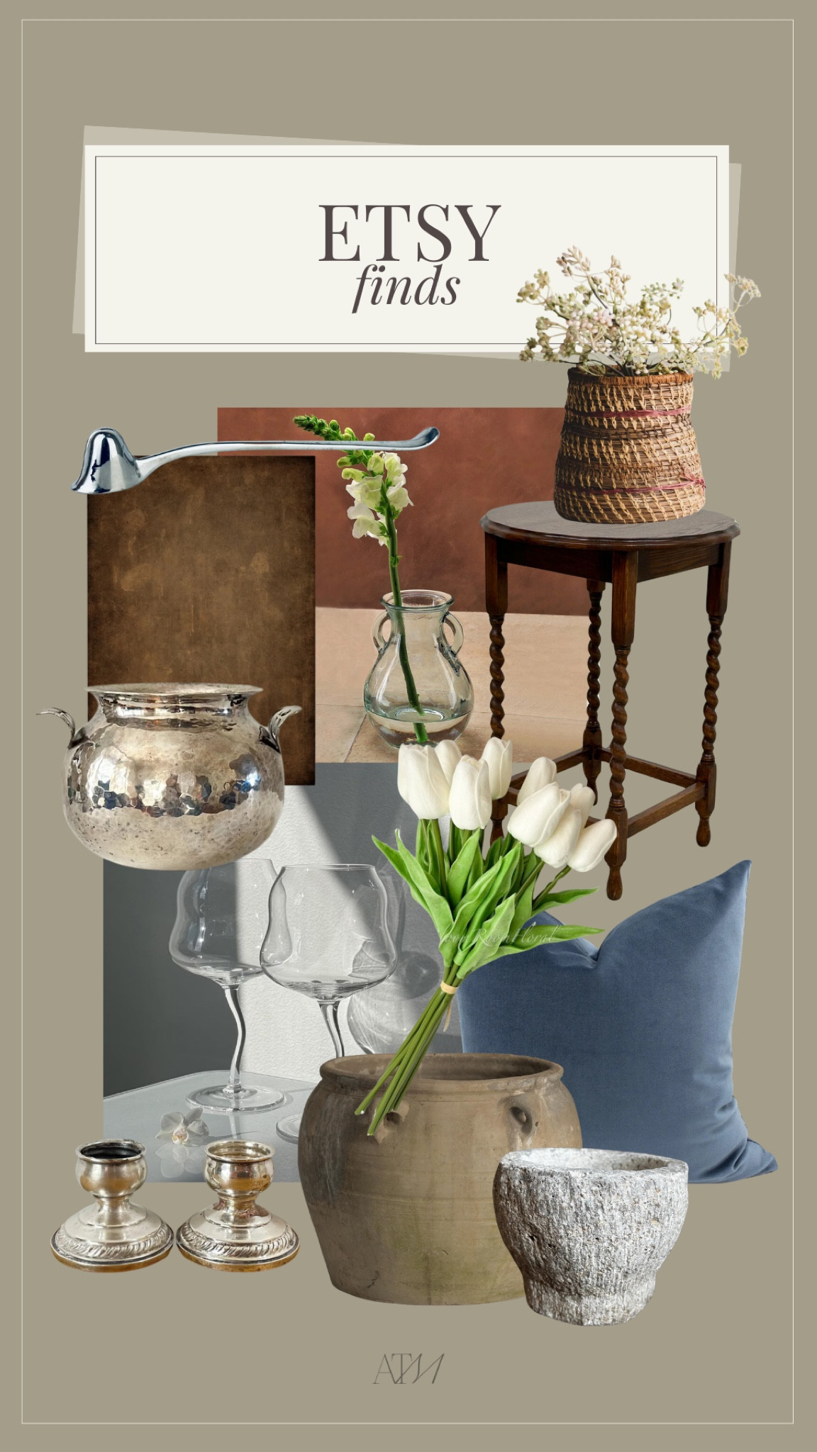 Etsy finds! 

etsy home, vintage finds, antique look, vintage home finds, kitchen finds, unique glassware, silver home decor, antique wood side table, glass vase 

#LTKHome #LTKFindsUnder100 #LTKSeasonal