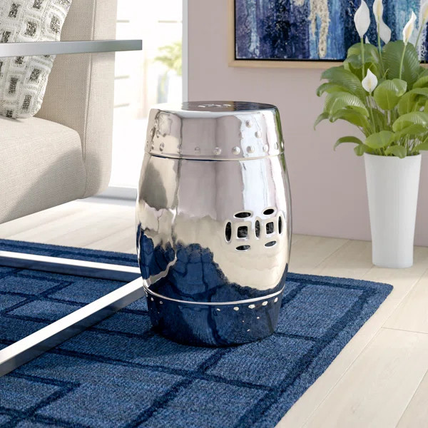 Rahima Ceramic Garden Stool | Wayfair Professional