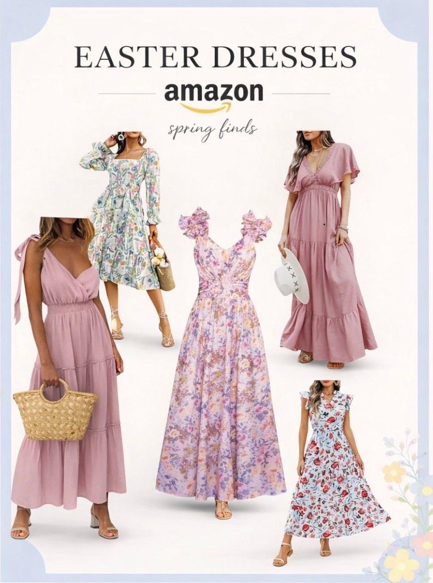 Spring is calling 🌸💐 and these Easter dresses are TOO good!!
Sharing my favorite Amazon finds that are perfect for church, brunch, or any spring event 💕 All super flattering, feminine, and easy to style!
Everything is linked for you in my LTK — just tap to shop 🤍

#LTKFinds #LTKStyle #LTKSpring #LTKSeasonal
#AmazonFinds #AmazonFashion #AmazonStyle
#EasterOutfits #EasterDress #SpringOutfits
#SpringStyle #SpringFashion #BrunchOutfit
#DressSeason #FloralDress #PastelStyle
#AffordableFashion #EverydayStyle #StyleInspo
