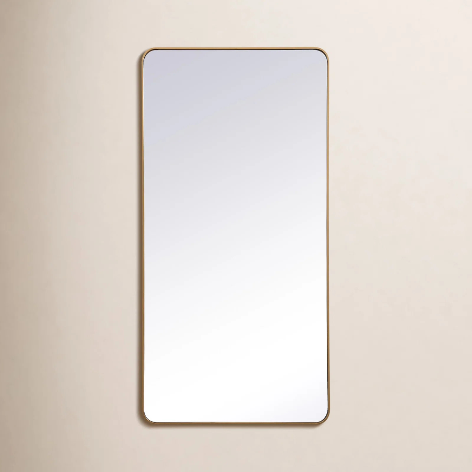 Sabine Metal Rounded Rectangle Wall Mirror | Wayfair North America