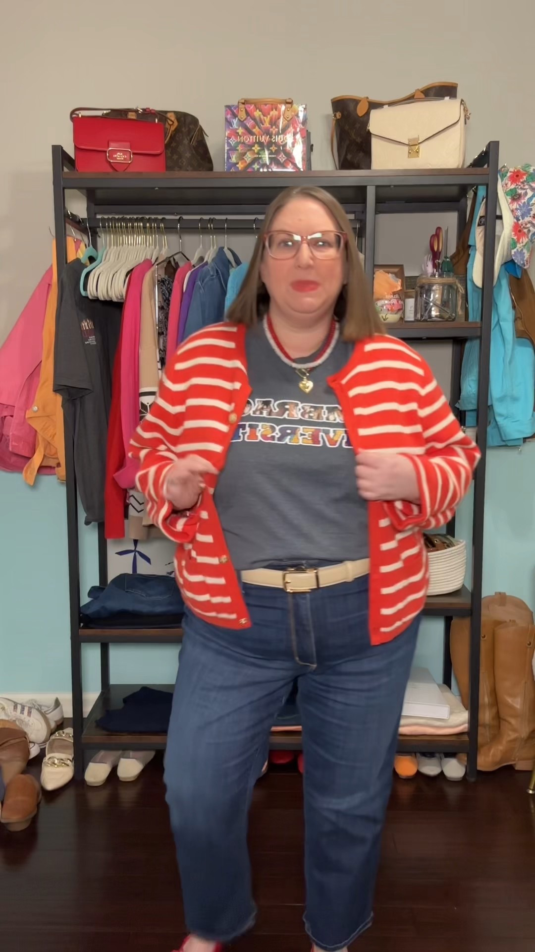 My cardigan is from JCrew a few years back. Jeans are a 20 petite. Belt is Bella Belts & I love it  

#LTKPlusSize #LTKPetite #LTKootd