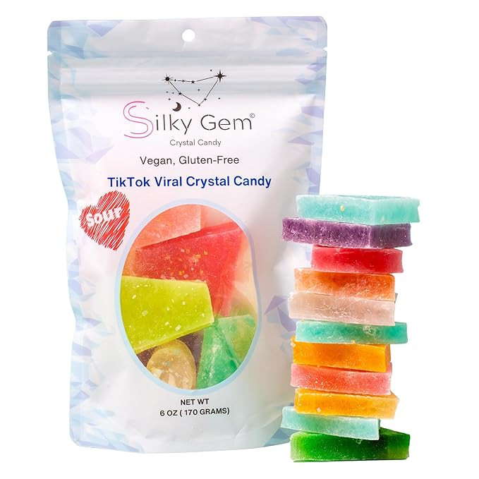 Silky Gem Sour Bites – Mini Crystal Candy with Pixie Sour Sparkle – Crunchy Outside, Soft Ins... | Amazon (US)