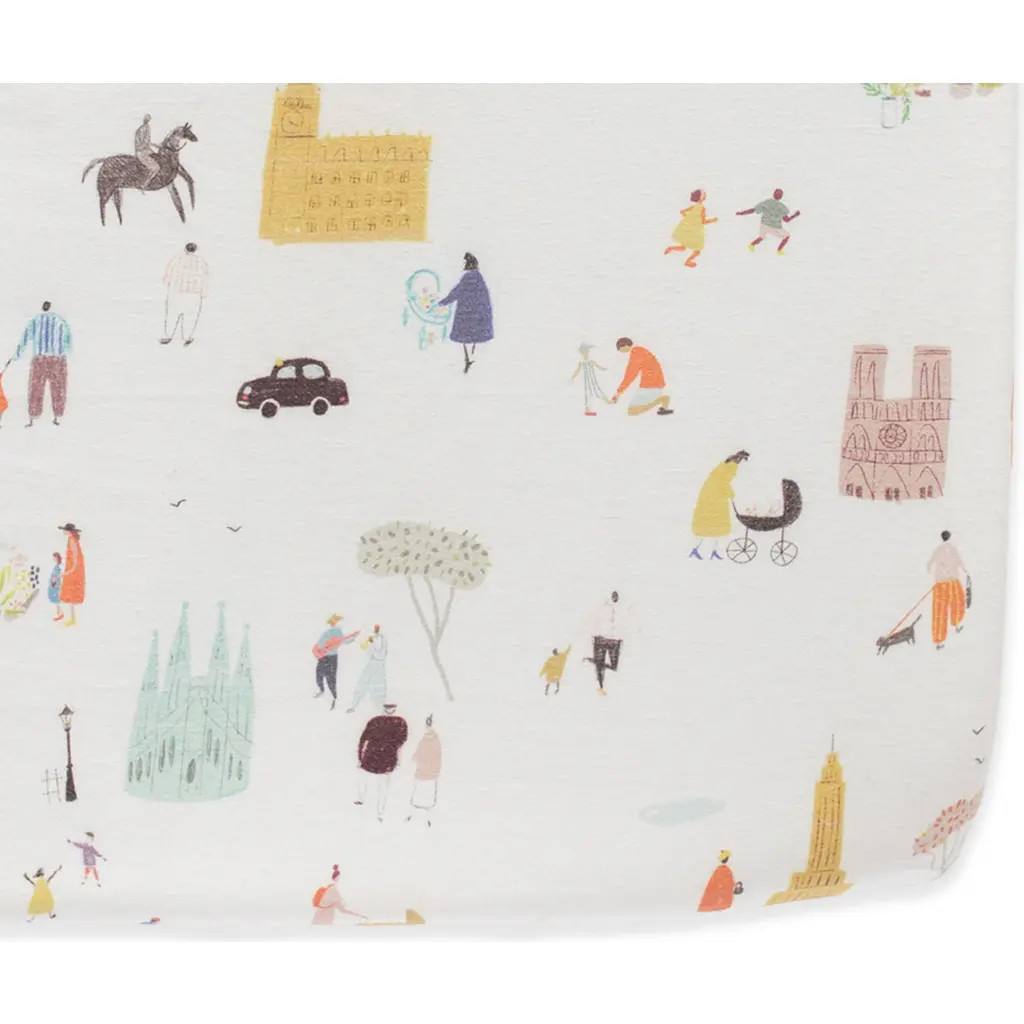 Pehr Organic Cotton Crib Sheet in Explore The World at Nordstrom | Nordstrom