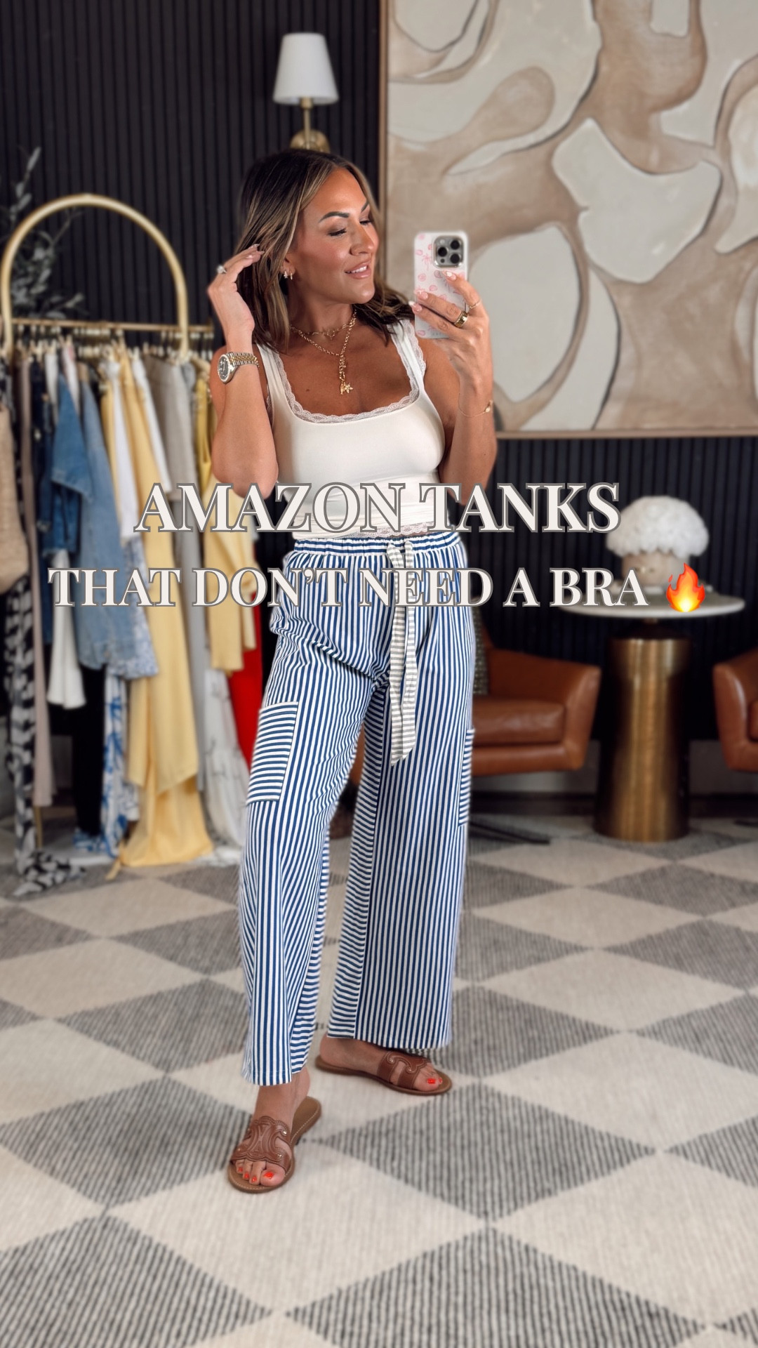 These lace-trim cropped tanks are 🔥 and double lined, so no bra needed 🙌

Currently 45% off and come in tons of colors—wearing a small in every look!

We linked all the pants too—every single pair is comfy, cute, and petite-approved 💯
Which color combo is your fave? 👀

5’2” | 130lbs | 34DD | 25” waist


#amazonfashion #afflaite #summerstyle #outfitideas #petitefashion #over40style #styleinspo #summertank #wardrobestaples #grwm #croptankseason #ootd #amazonfinds #over40style

#LTKPetite #LTKOver40 #LTKStyleTip