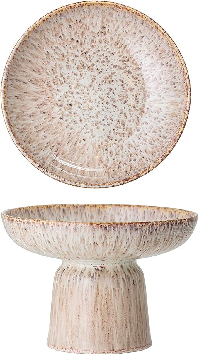 Bloomingville Brown Stoneware Footed Bowl, 6.5H x 9.5L x 9.5W | Amazon (US)