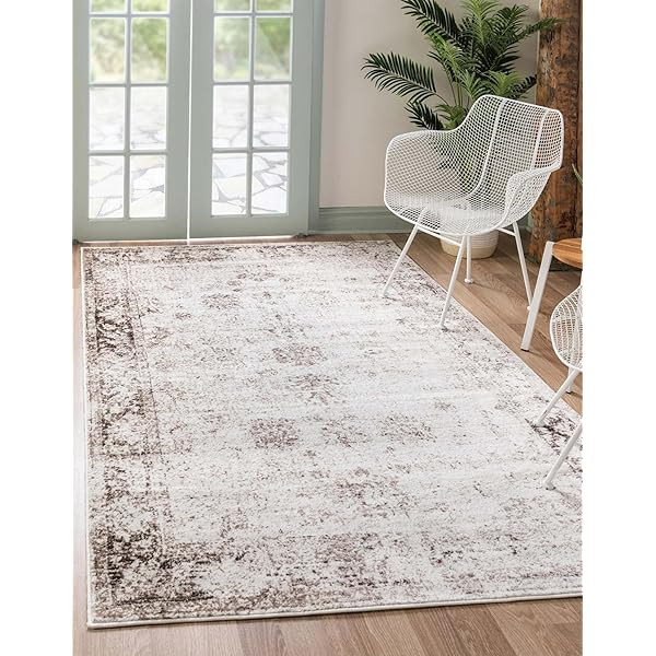 Unique Loom Sofia Collection Traditional Vintage Beige Area Rug (6' 0 x 9' 0) | Amazon (US)