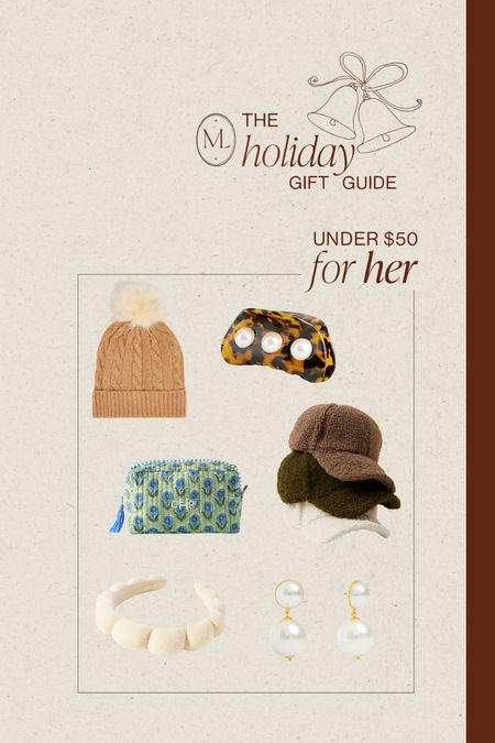 Holiday gift guide | for her: under $50
•
•
•
Holiday gift guide, gifts for homeowner, gifts for mom, gifts for sister, gifts for friend, gifts for host, secret santa, unique gift idea, home decor gift, different gift ideas, gifts for grandmother, gifts for new mom 

#LTKHoliday #LTKGiftGuide #LTKstyletip