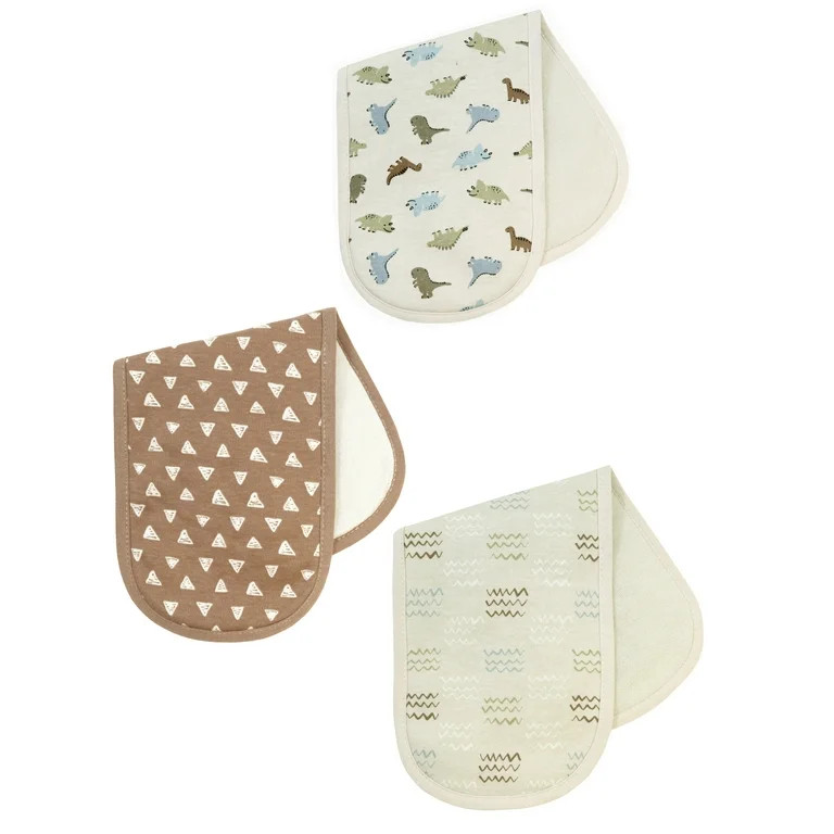 Parents Choice Baby Boy Burp Cloth, 3-Pack - Walmart.com | Walmart (US)