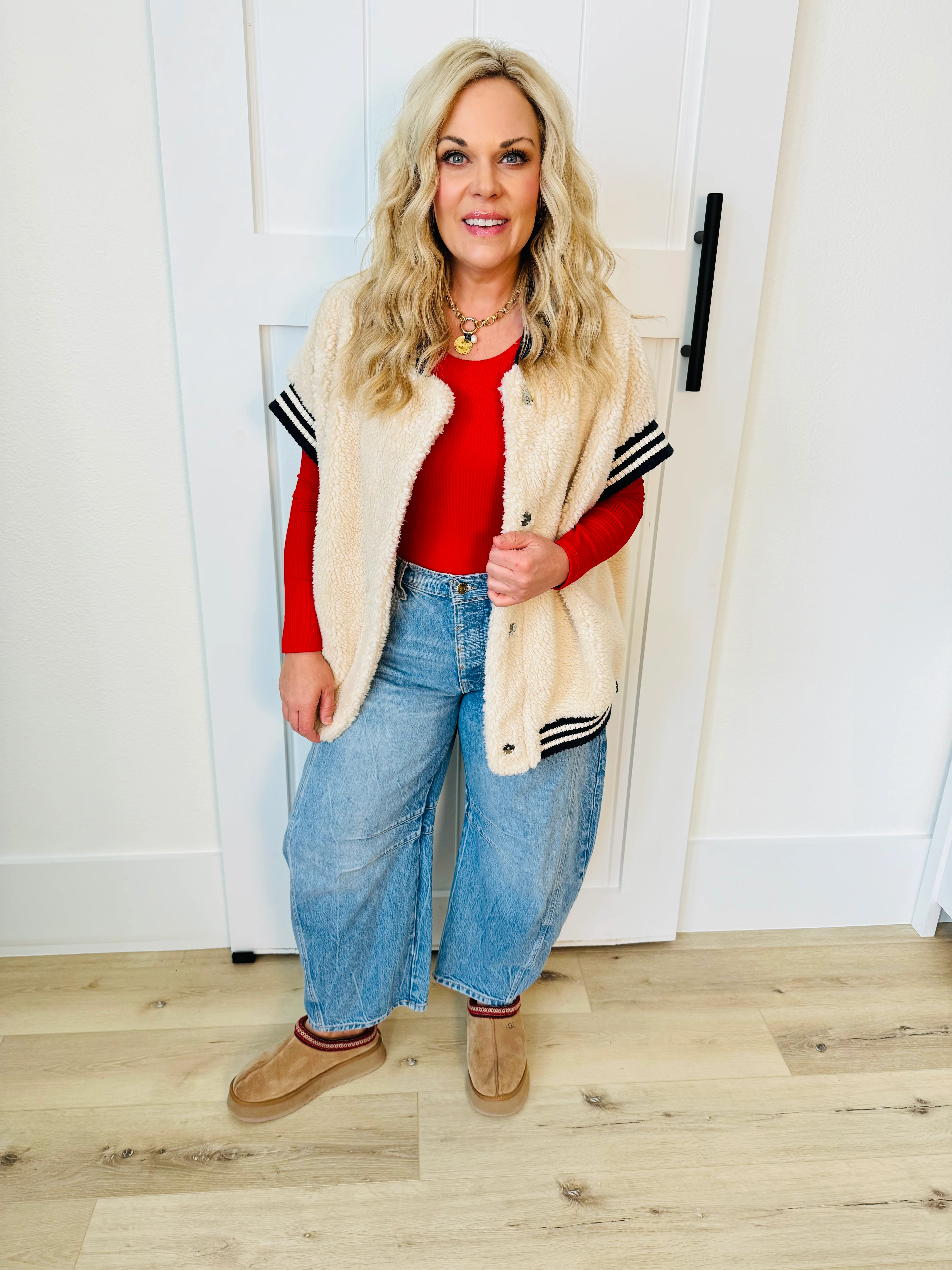 Oversized Teddy Vest | Clark & Co Boutique