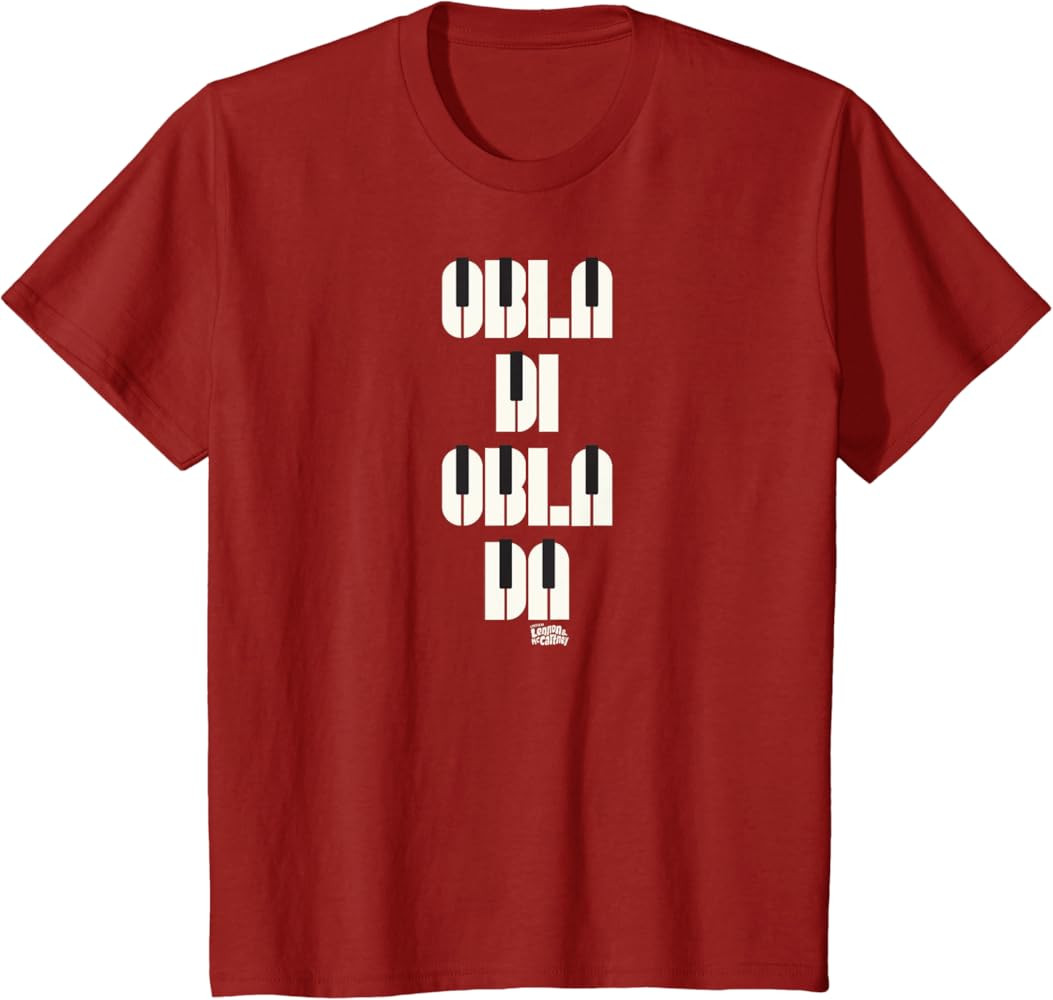 Lyrics by Lennon and McCartney - Obla Di Obla Da T-Shirt | Amazon (US)