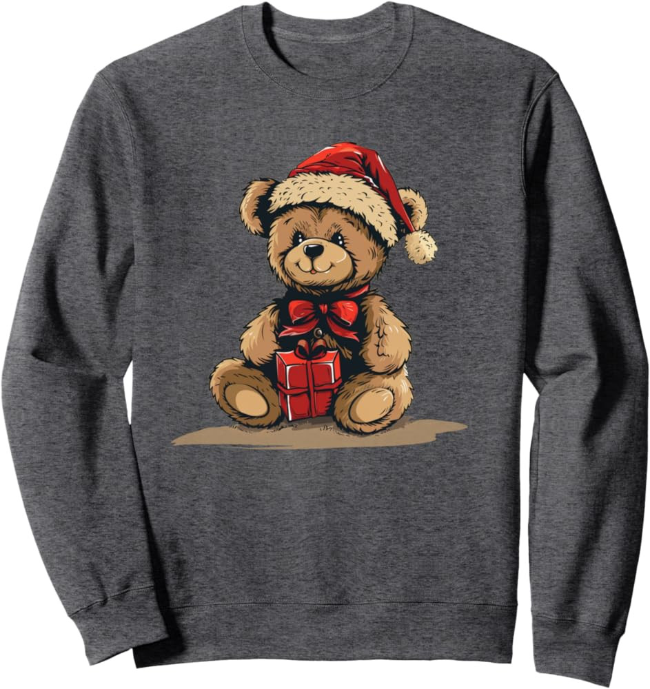 Cute Festive Bear for Teddy and Christmas Season Sweatshirt | Amazon (US)