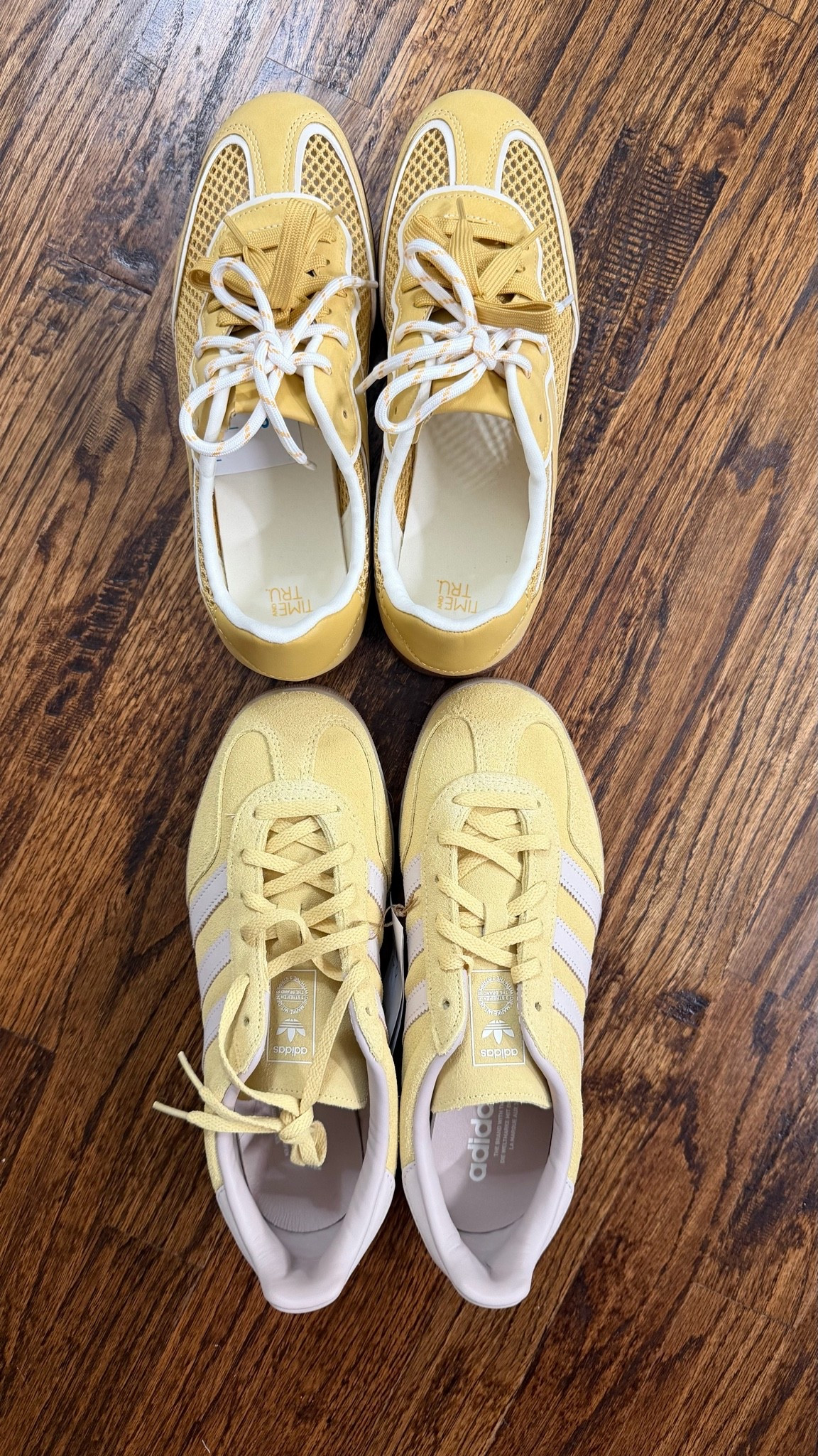 Same but different. Actually like the cheaper pair style more with the two laces and memory foam makes so comfy!

#LTKActive #LTKOver40 #LTKSaleAlert