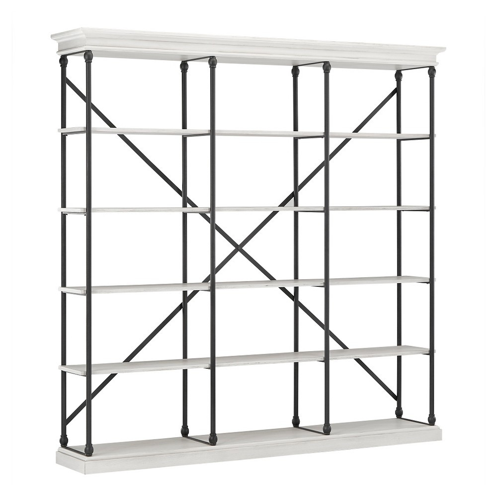 84"" Belvidere 5 Shelf Wide Etagere Bookshelf White - Inspire Q | Target