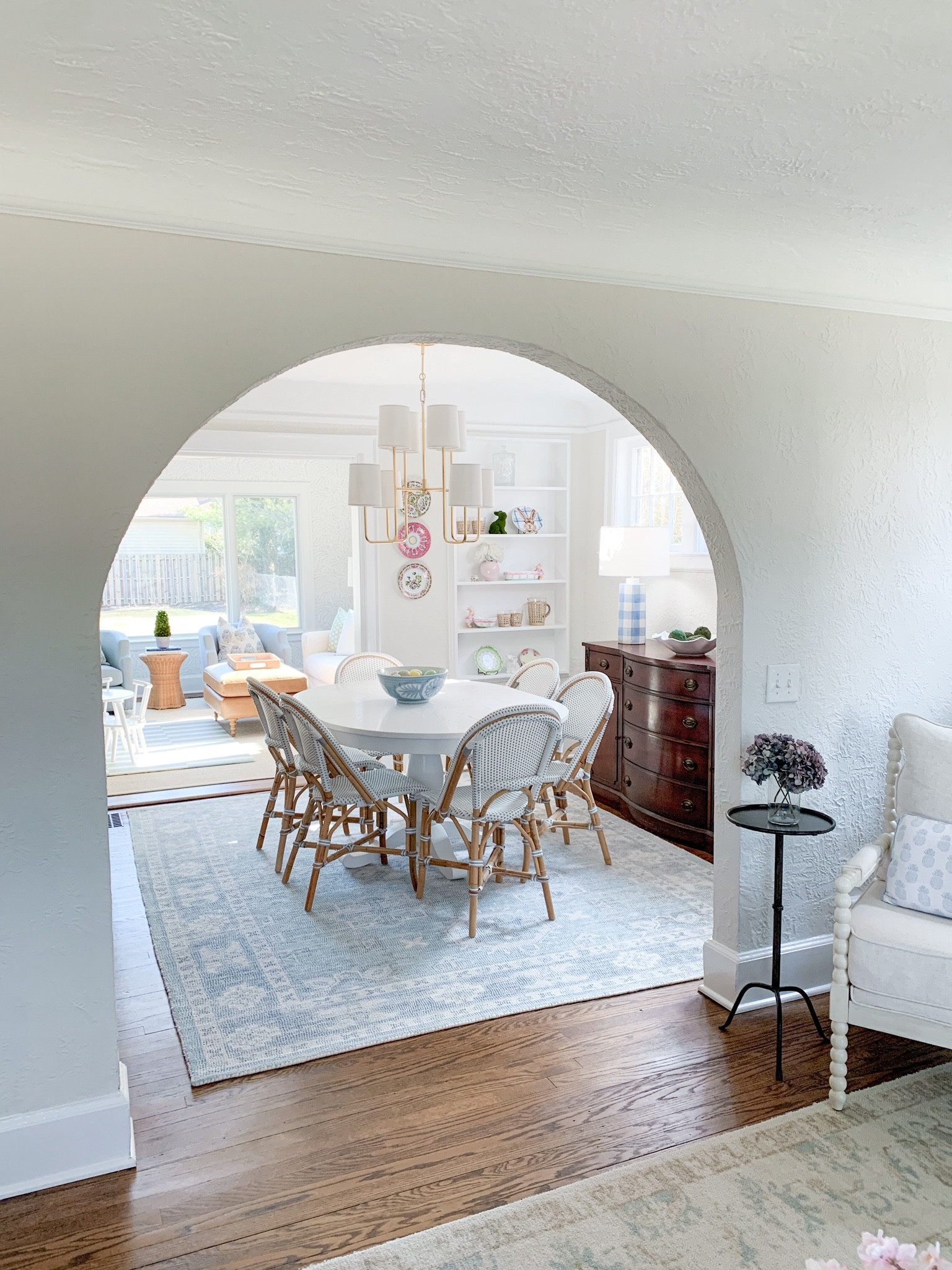 Took a ton of new pics of our downstairs. I don’t think I’ve ever shown our beautiful arch into the dining room 

#LTKhome #LTKfindsunder100