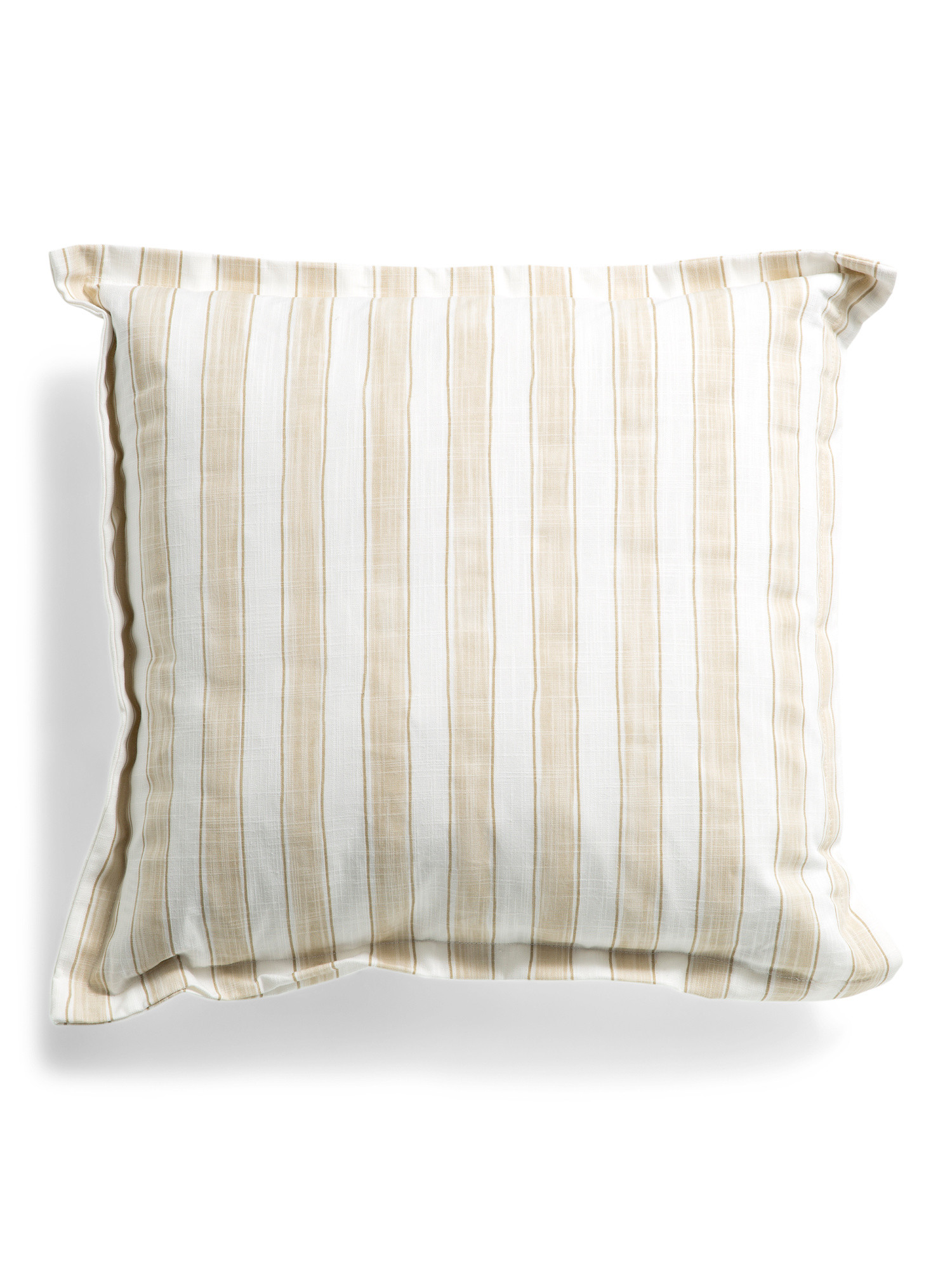 Made In Usa 22x22 Brushed Striped Flange Pillow | TJ Maxx