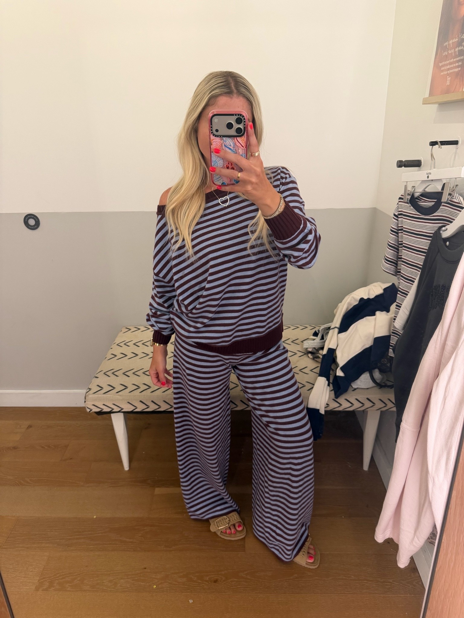 New arrivals 
New @Aerie  matching set! 
Size xs
Sandals tts

#LTKSaleAlert
