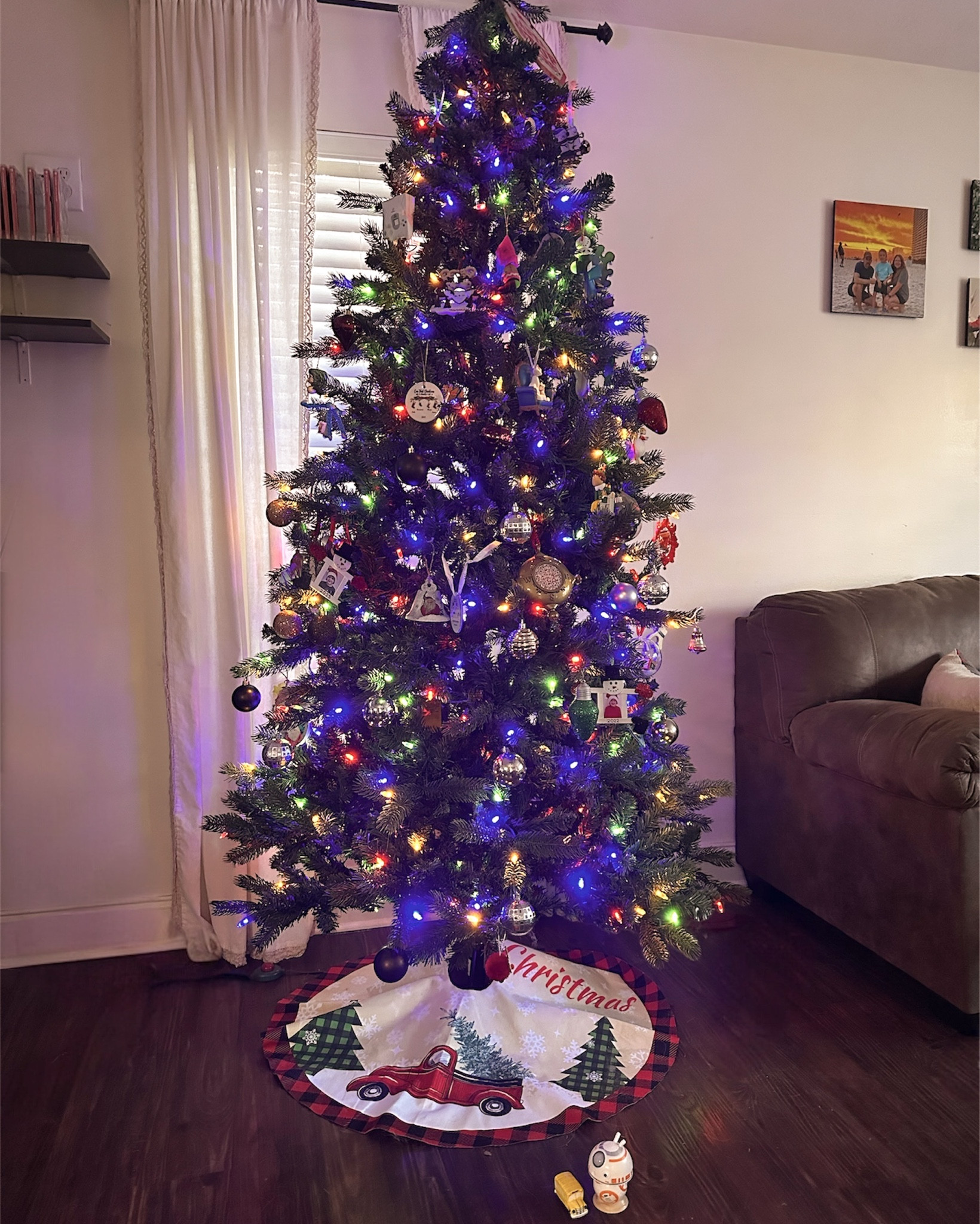 Nothing beats watching my kiddos’ faces light up when the tree turns on ✨ Linked a similar tree + the tree skirt we’ve used for years. Simple, cozy, and kid-proof(ish) 🤍🎄|| #HolidayHome #ChristmasDecor #ChristmasTree #CozyHome #HolidayStyle 

#LTKHoliday #LTKHome #LTKSeasonal
