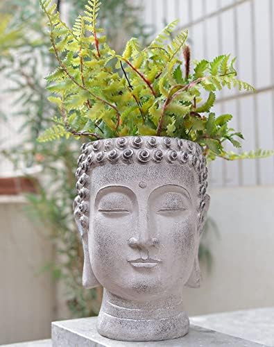 Buddha Head-Planters Face Flower-Pot Garden-Statue - Decor for Home Succulents Cactus Plants Pot ... | Amazon (US)