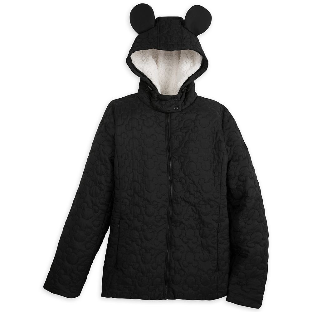 Mickey Mouse Icon Fleece Lined Quilted Jacket for Women | Disney Store