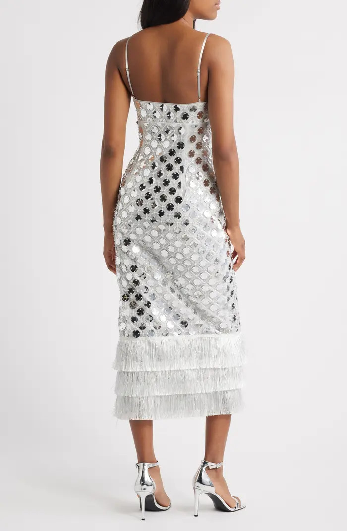 Suni Sequin Fringe Cocktail Dress | Nordstrom