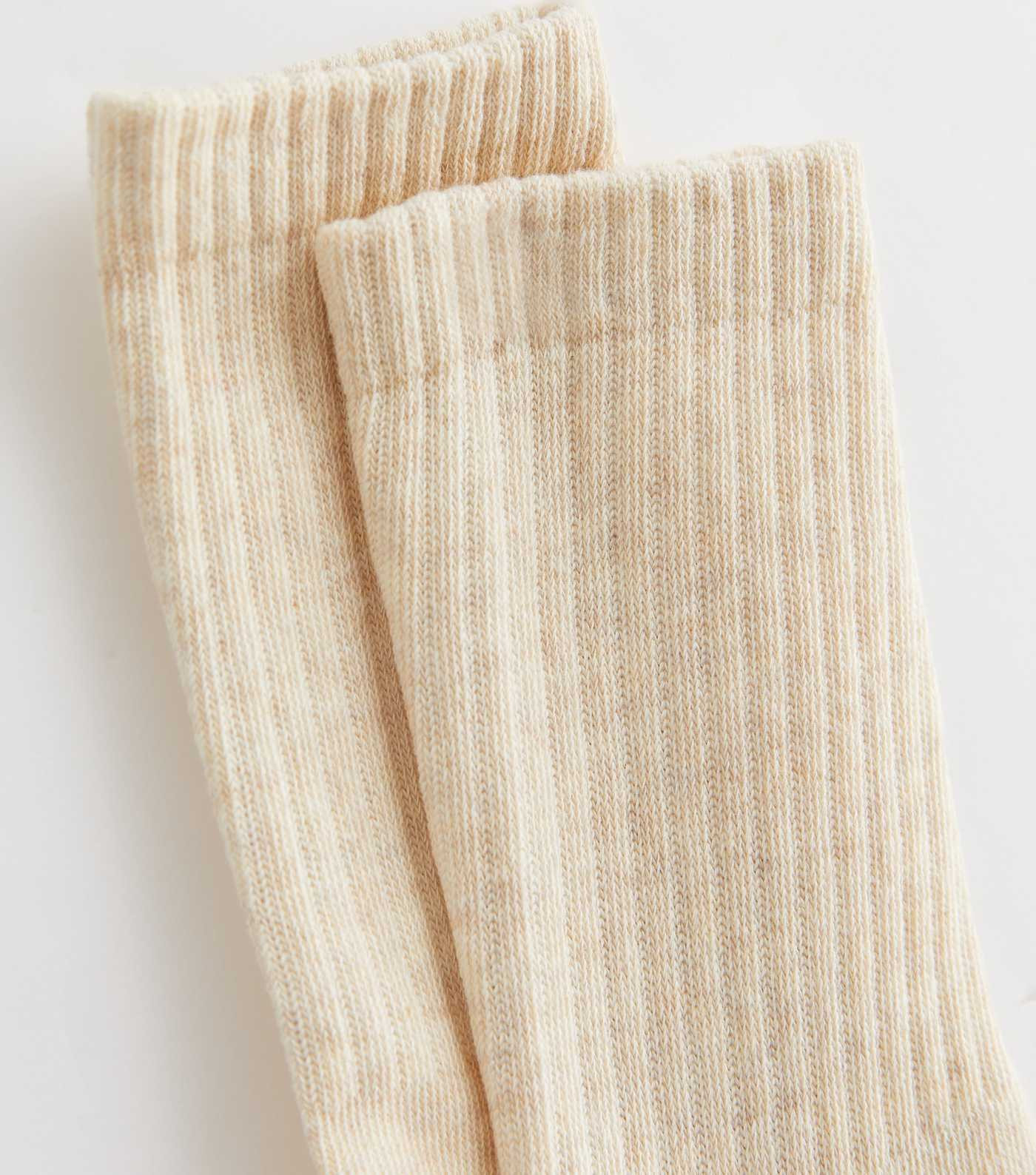 Cream Ribbed Tube Socks | New Look | New Look (UK)