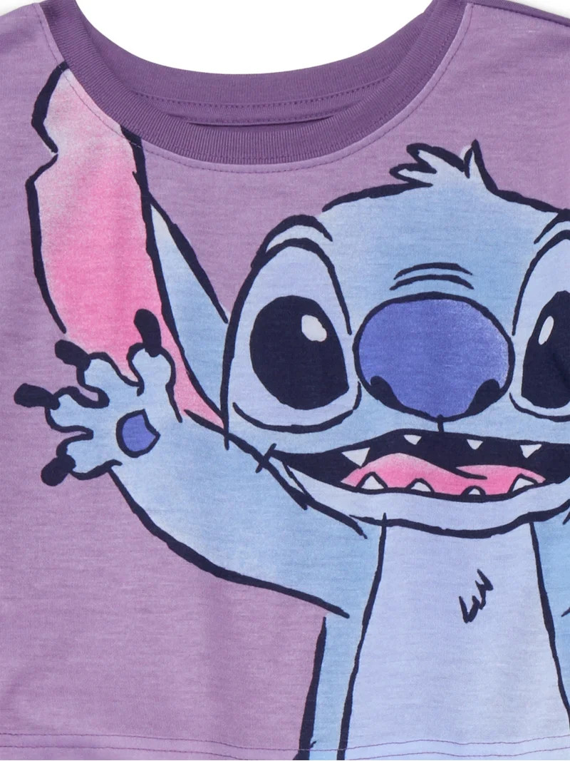 Disney Lilo and Stitch Girls Long Sleeve Top and Pants Pajama Set, 2-Piece, Sizes 4-12 | Walmart (US)
