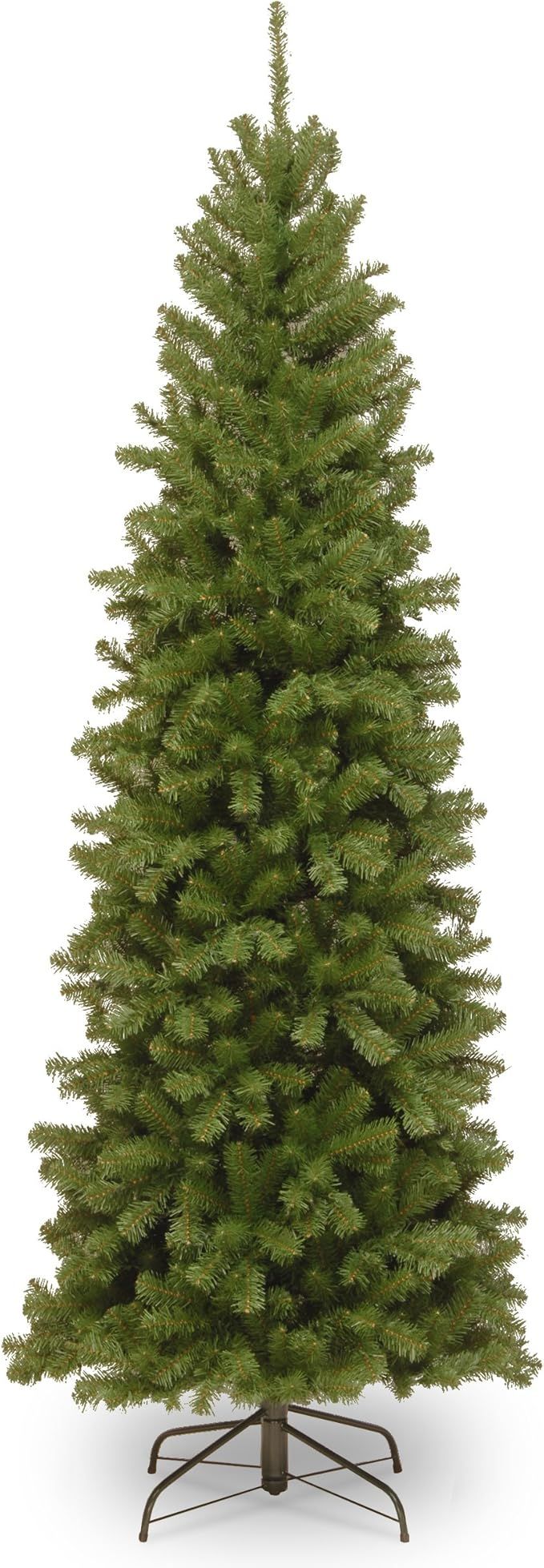 National Tree Company Artificial Slim Christmas Tree, Green, North Valley Spruce, Includes Stand,... | Amazon (US)