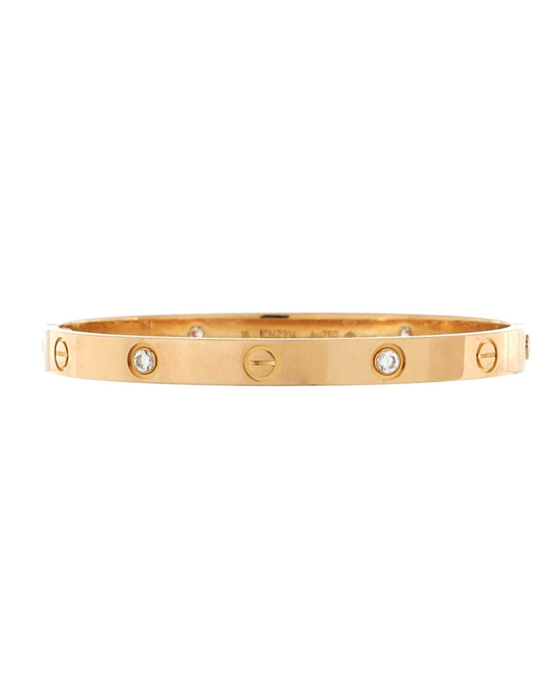 Pre-Owned Cartier Love 4 Diamond Bracelet 18K Gold with Diamonds | Bloomingdale's (US)