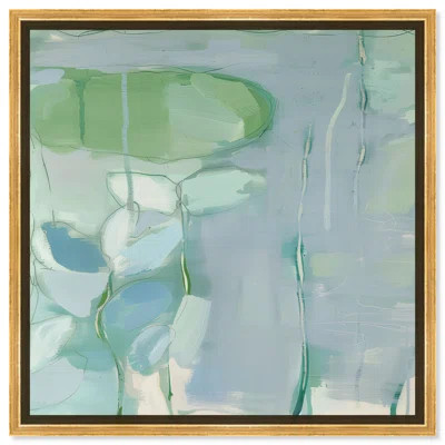 Lilly Pad Abstract II Canvas Coastal Farmhouse Wall Art by Art Remedy | Wayfair North America