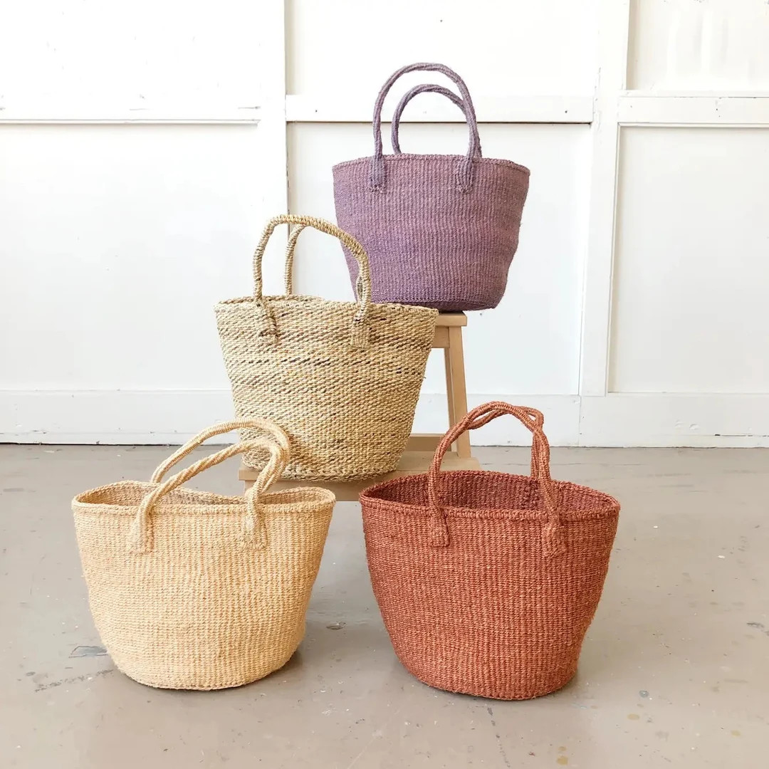 Afrikanische Sisal Medium Tasche // Kenia Kiondo Korb // Gewebte Tagestasche - Etsy.de | Etsy (US)