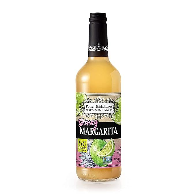 Powell & Mahoney Craft Cocktail Mixers - Skinny Margarita 50 Calories - NA Cocktail Mix - Free fr... | Amazon (US)