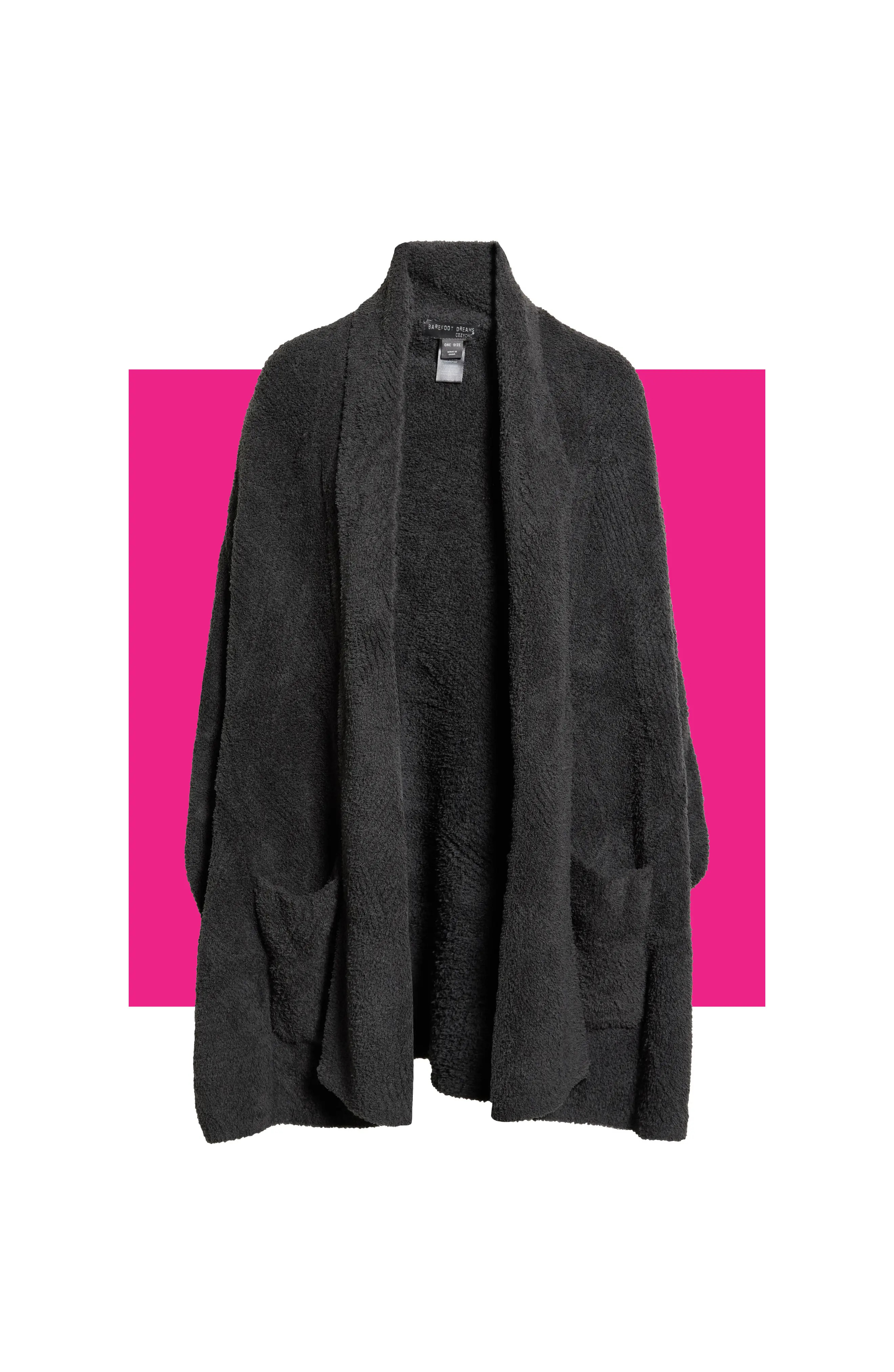 Barefoot Dreams\u00ae CozyChic\u00ae Cable Knit Blanket Wrap (Women) | Nordstromrack | Nordstrom Rack