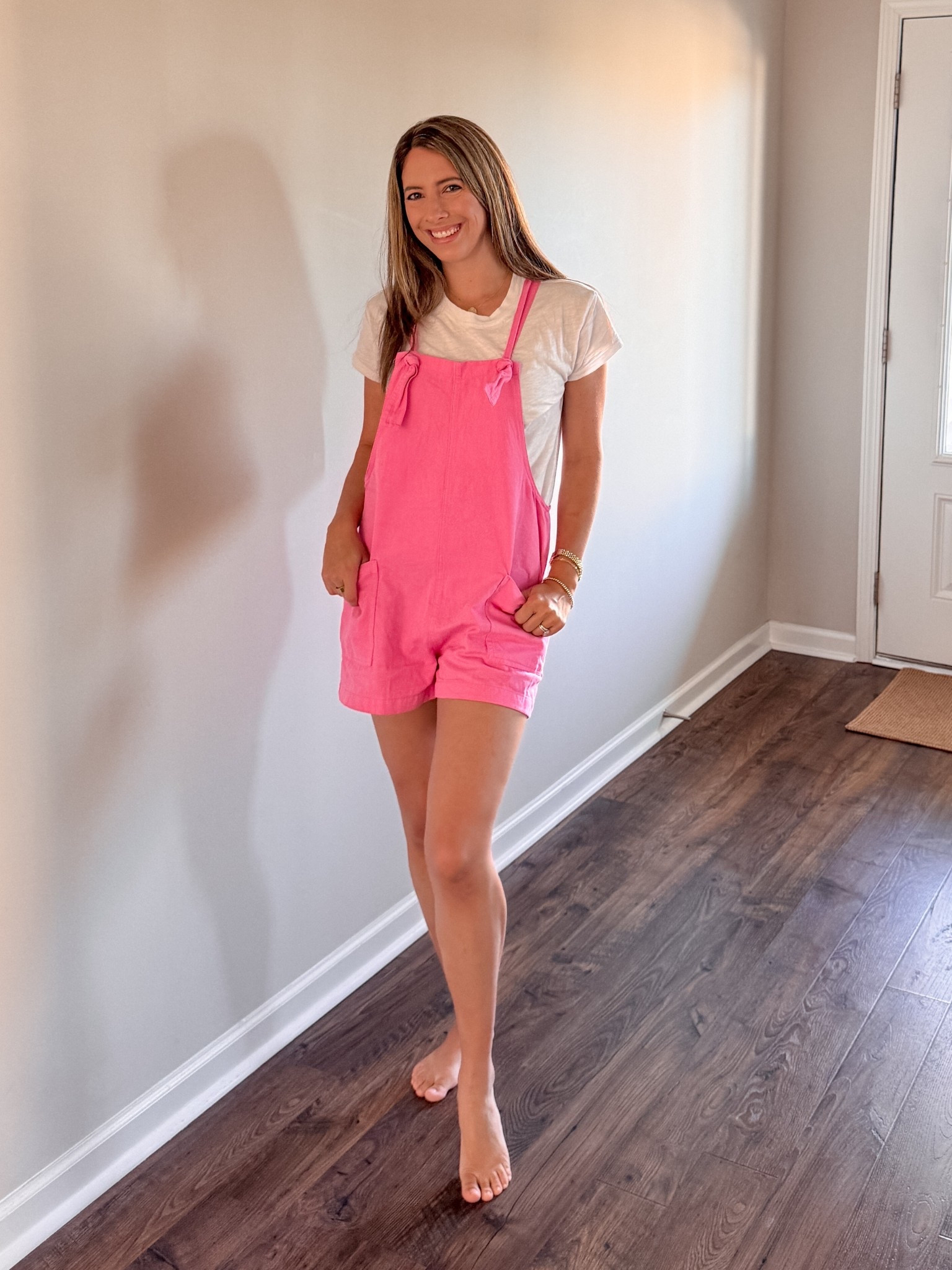 Cute affordable casual pink romper 

#LTKFindsUnder50 #LTKSummerEdit