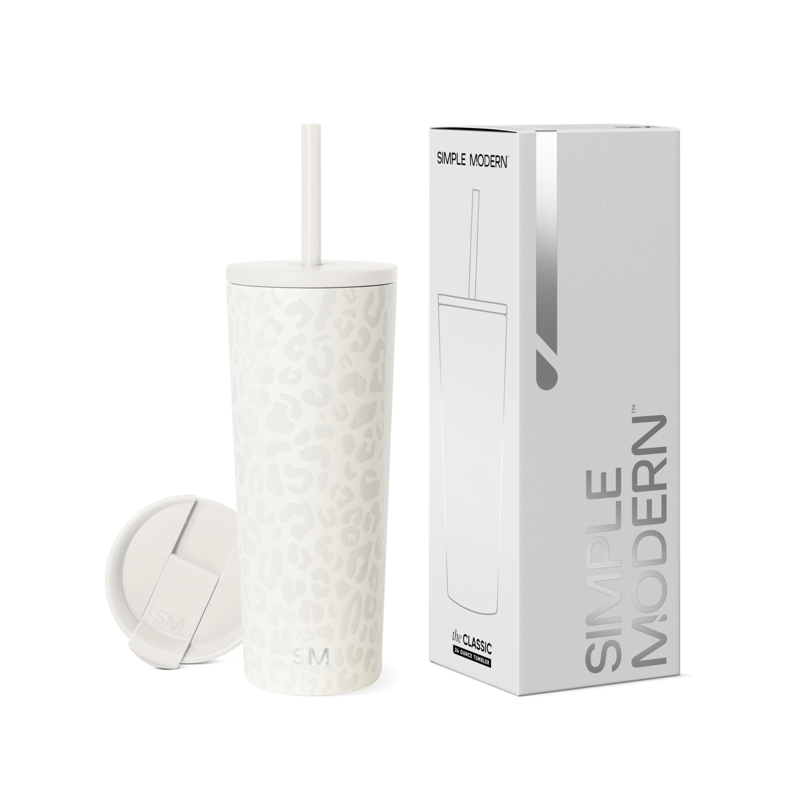 Simple Modern Insulated Tumbler with Lid and Straw | Iced Coffee Cup Reusable Stainless Steel Wat... | Amazon (US)