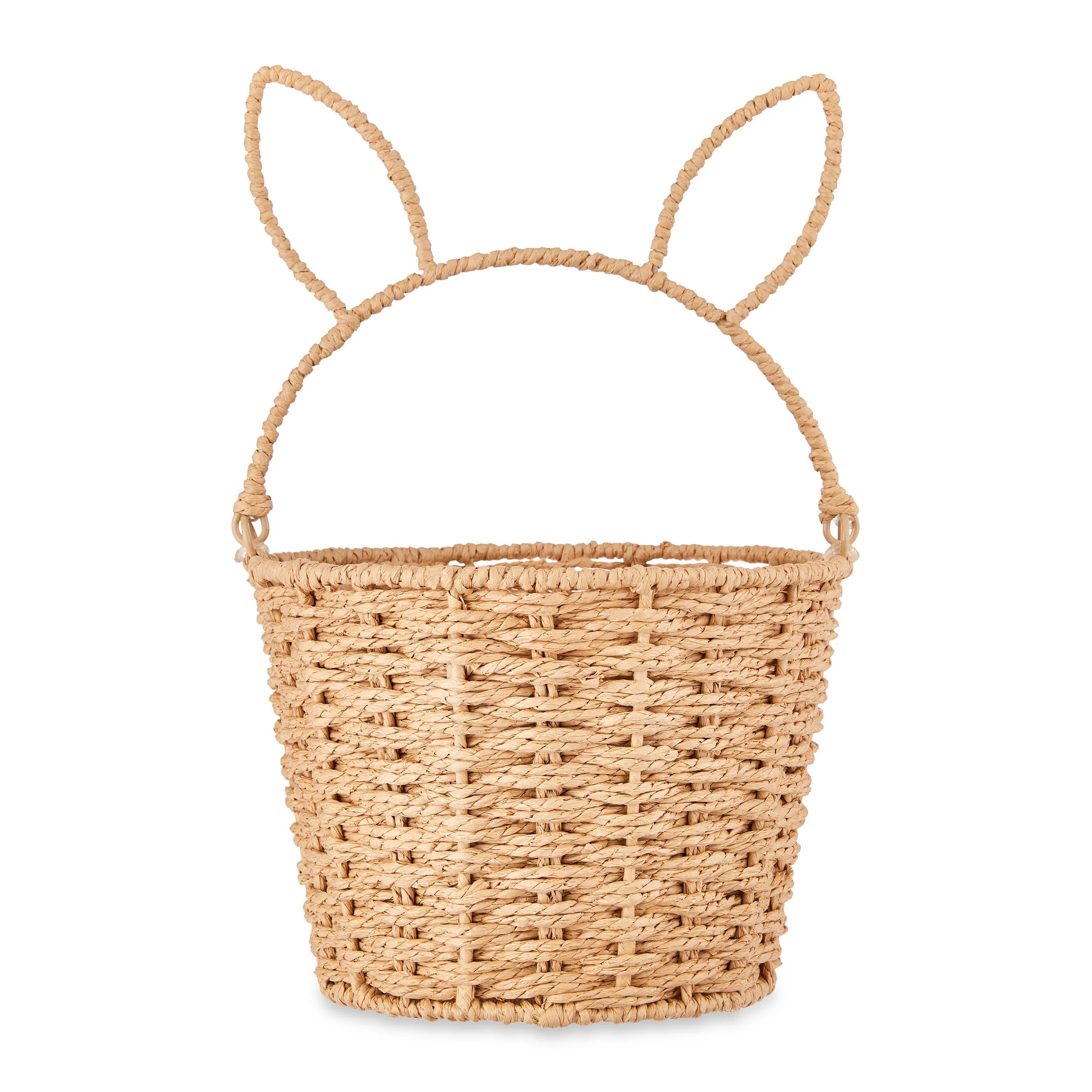 Way To Celebrate Medium Round Natural Paper Rope Easter Basket | Walmart (US)