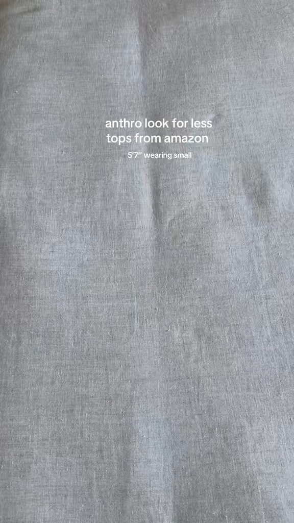 anthro tops on amazon.  
look for less.  resort look.  going out tops