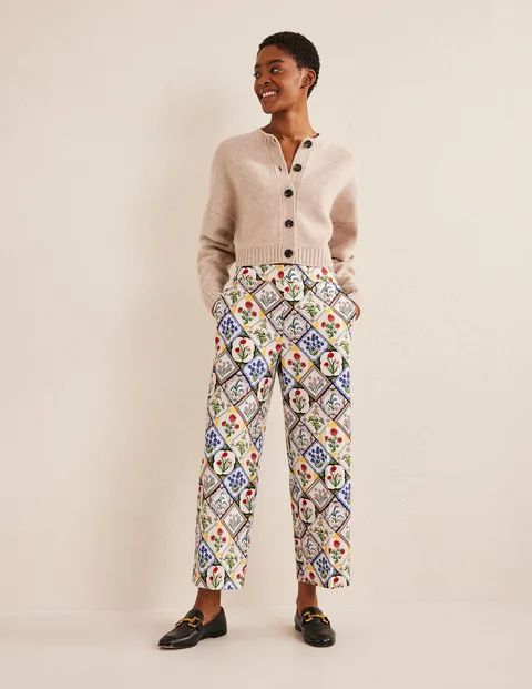 Printed Straight Pants | Boden (US)