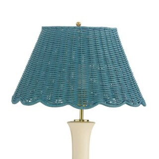 Scalloped Wicker Lamp Shade | Ballard Designs, Inc.