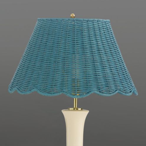 Scalloped Wicker Lamp Shade | Ballard Designs, Inc.