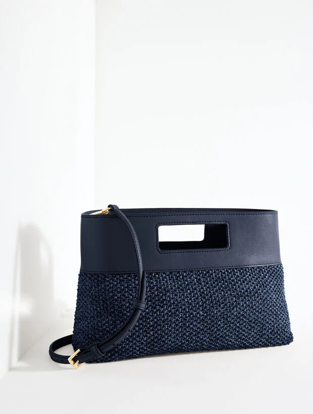 Rectangular Raffia Clutch | Talbots