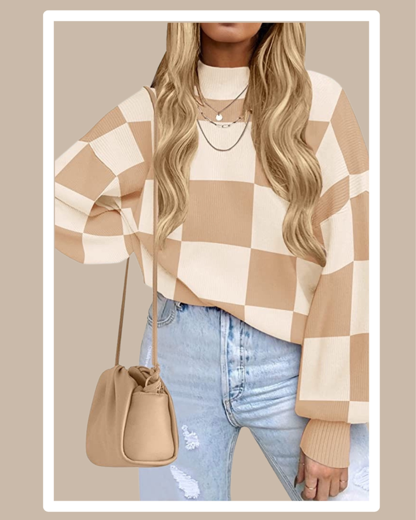 Checkered Sweater, 

#LTKstyletip #LTKunder50 #LTKFind