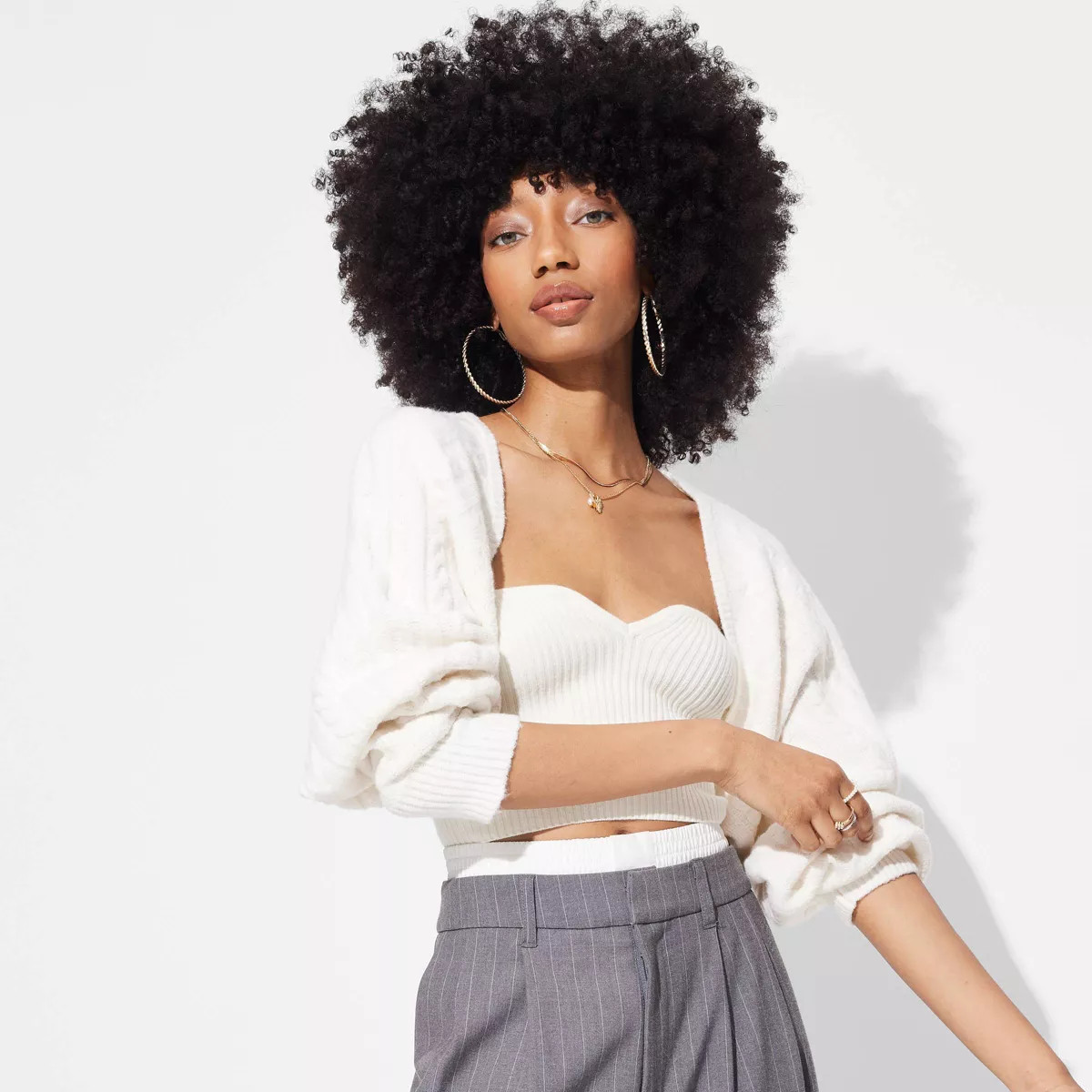 Women's Oversized Cable Sweater Shrug - Wild Fable™ | Target