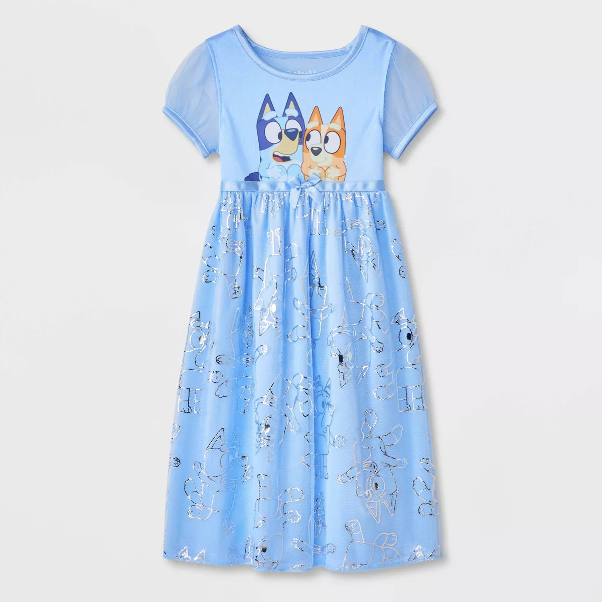Toddler Girls' Bluey Fantasy NightGown - Blue | Target